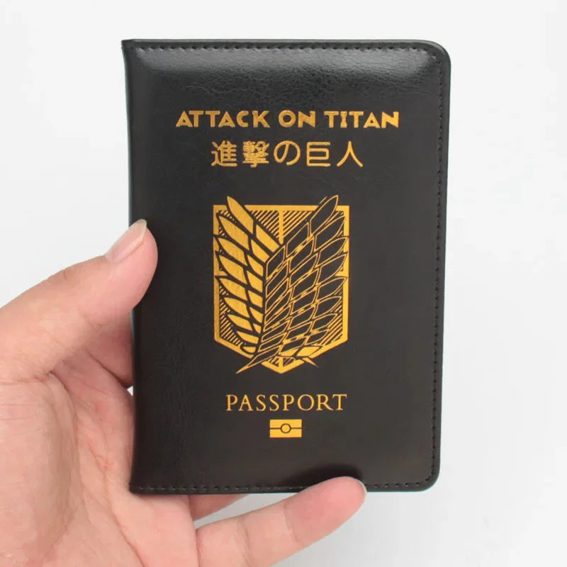 Travel Accessories Anime Passport Holder European American Anime Passport Covers Wallet Leather Passport Cover Travel Id Holder