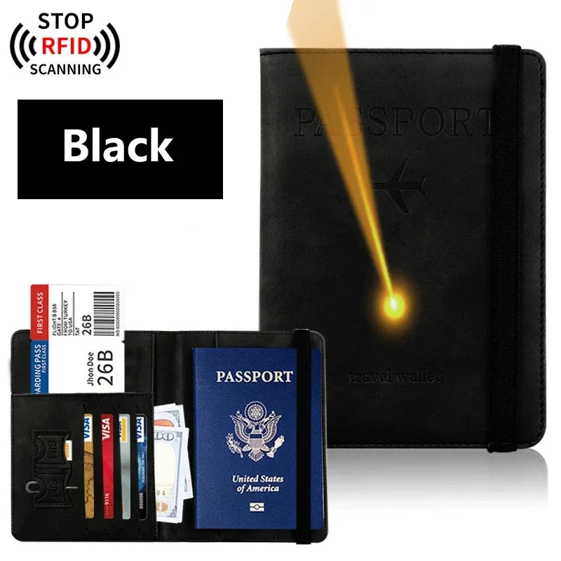 Custom Name Logo Passport Holder Essentials Passport Wallet Cover Case for Travel  Accessories Women/Men Passport Book Holders