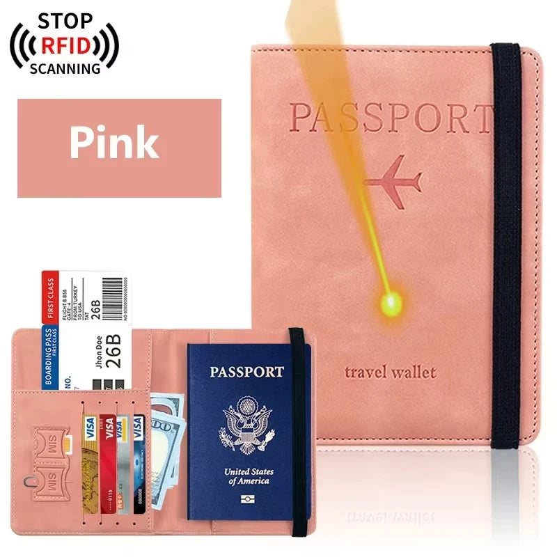 Custom Name Logo Passport Holder Essentials Passport Wallet Cover Case for Travel  Accessories Women/Men Passport Book Holders
