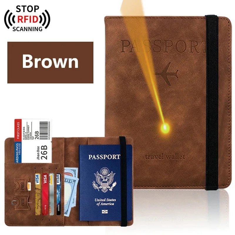 Custom Name Logo Passport Holder Essentials Passport Wallet Cover Case for Travel  Accessories Women/Men Passport Book Holders