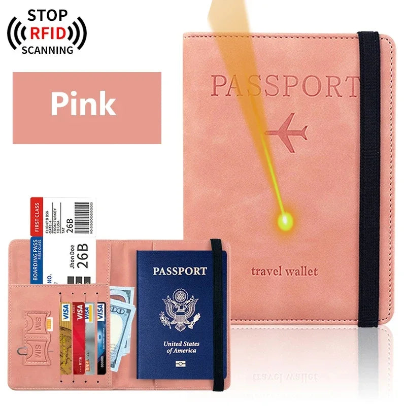 Custom Name Logo Passport Holder Essentials Passport Wallet Cover Case for Travel  Accessories Women/Men Passport Book Holders