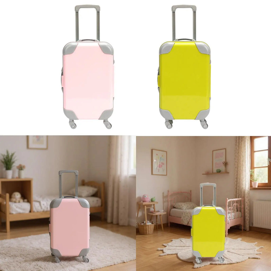 Doll Travel Suitcase for Mini Accessories, Ideal for Kids' Playtime