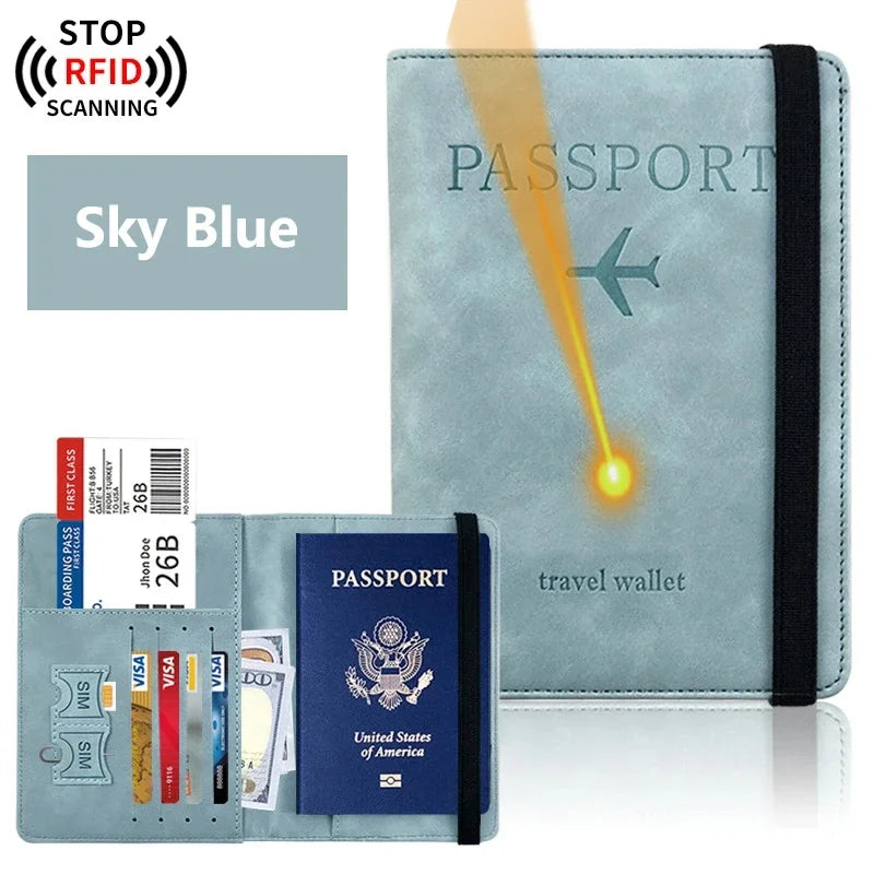 Custom Name Logo Passport Holder Essentials Passport Wallet Cover Case for Travel  Accessories Women/Men Passport Book Holders
